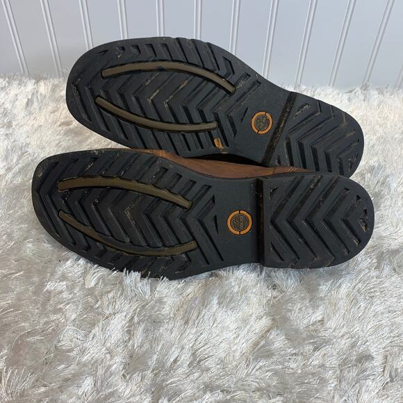 Timberland Brown Leather Boots Sz 11.5M Chukka Style 37500 6828 - Picture 3 of 9